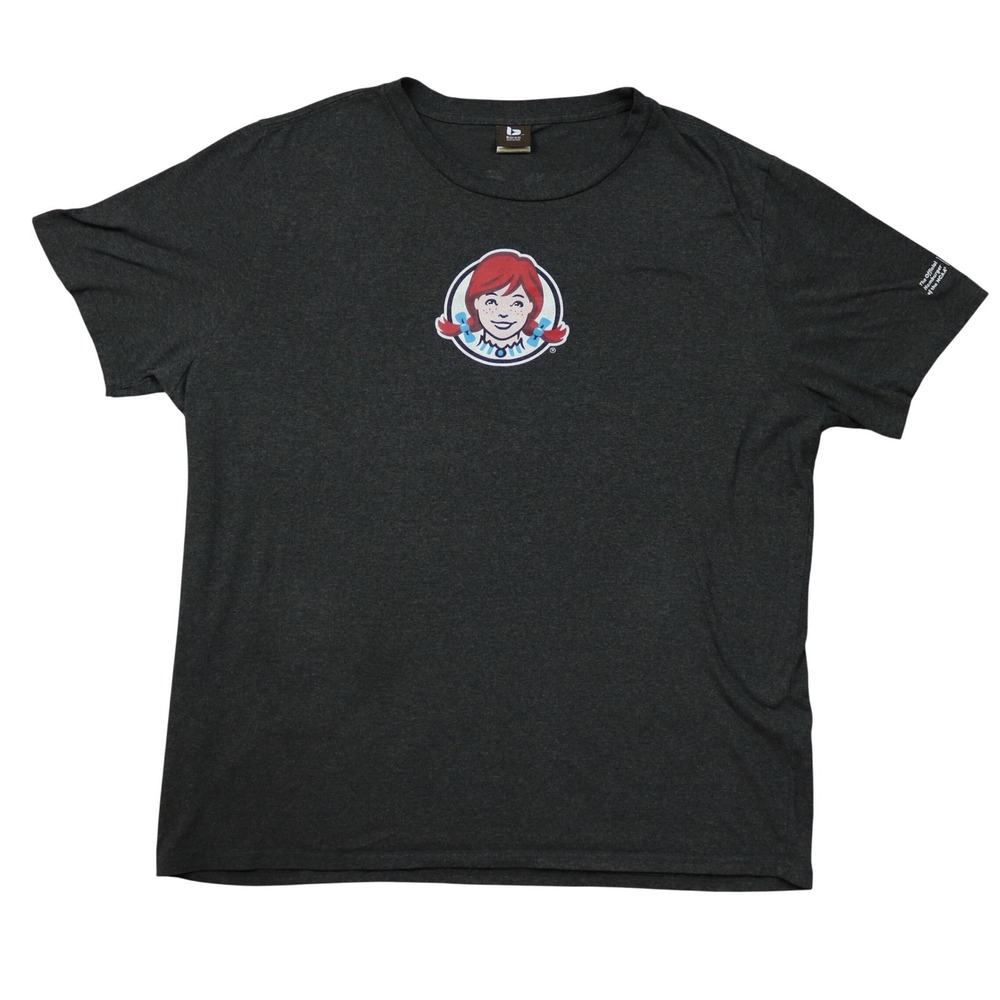 Wendys Baconator Shirt Mens XL Gray Never Too Much Bacon‎ NCAA Barco Uniforms